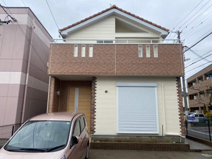 清須市のN様邸で外壁塗装工事・付属塗装工事・シーリング工事を行いました。