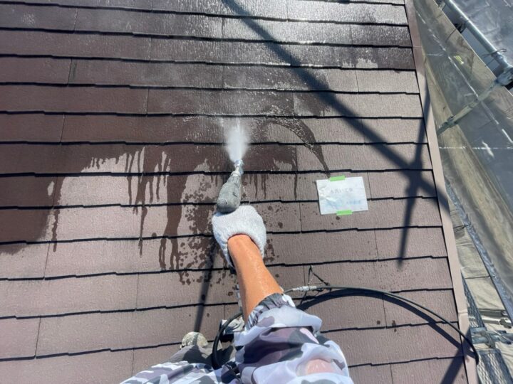屋根水洗い